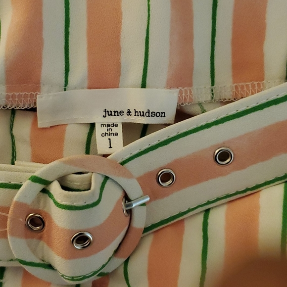 NWT June & Hudson Paperbag Belted Shorts (Large) - Picture 7 of 11